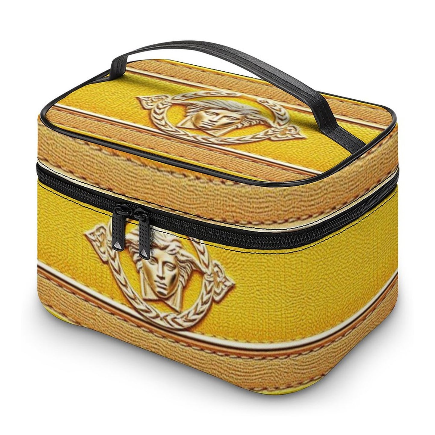 Make-up bag with Lychee pattern PU material