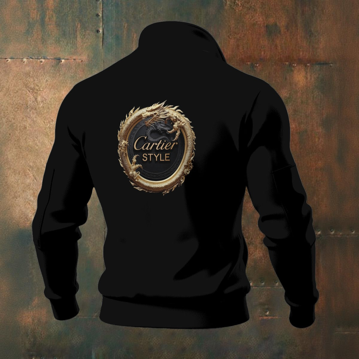 All-Over Print Men's Thick Knit Fleece Jacket