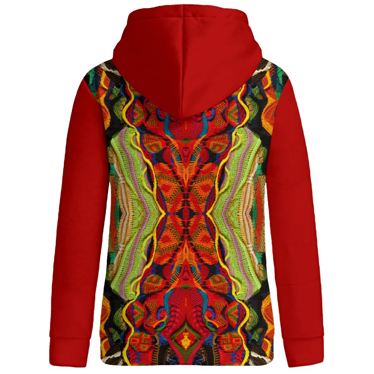 Carti Cool Colors All-Over Print Women's Patchwork Hoodie