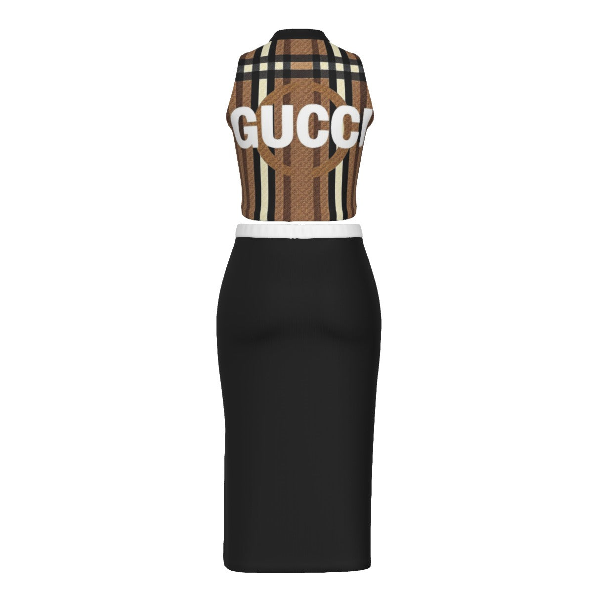 Cartier's Gucci by G'iore Tank Top & Split High Skirt Set