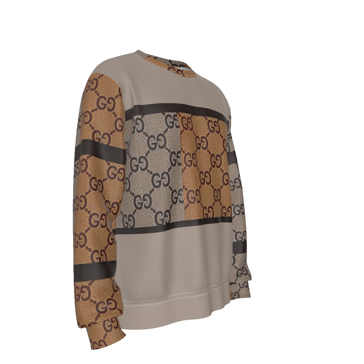Gucci G'iore by Cartier Men's Heavy Fleece Sweatshirt with Cozy Fur Lining