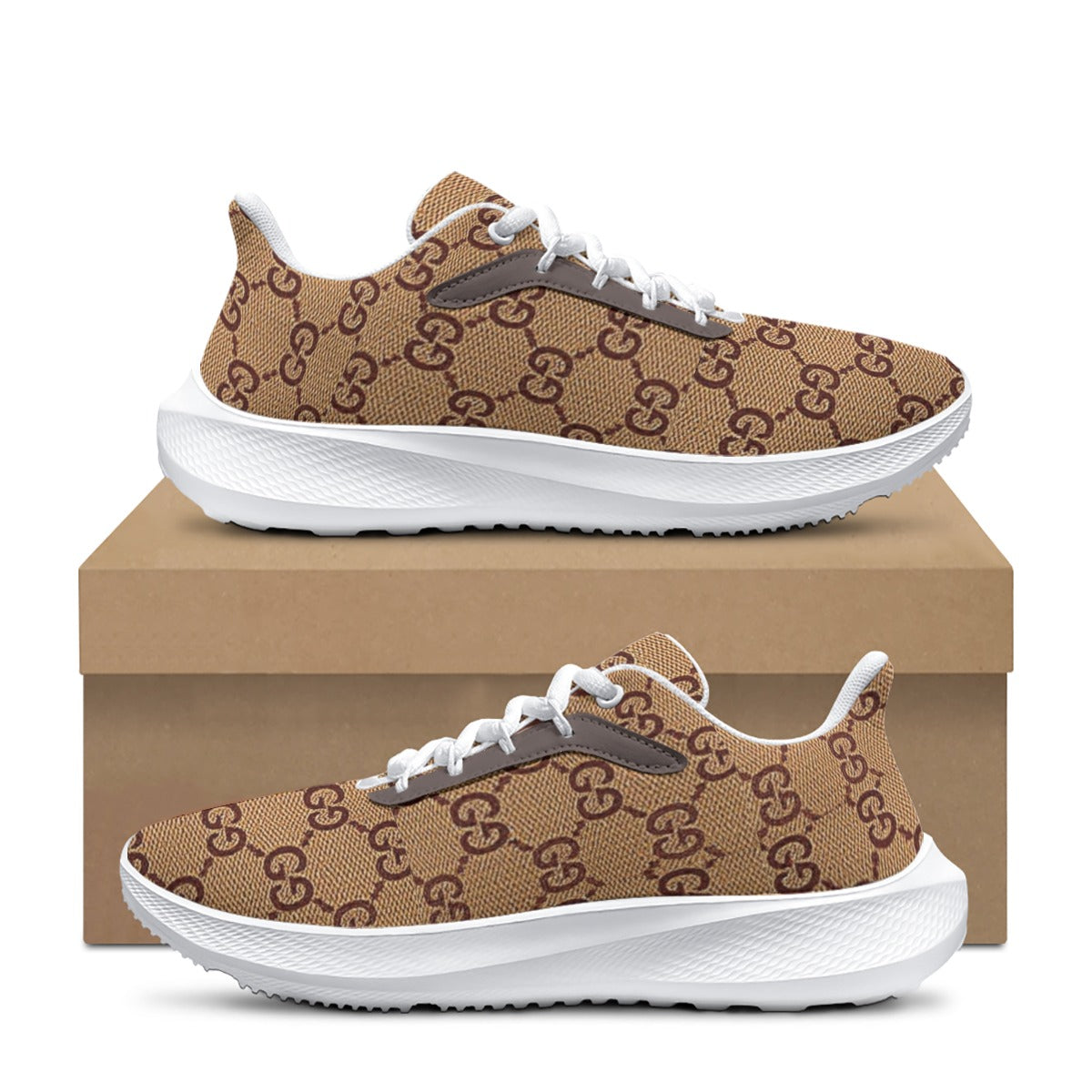 Gucci Giore Men's Road Running Shoes with Textured Mesh Upper and MD Sole |四季适用