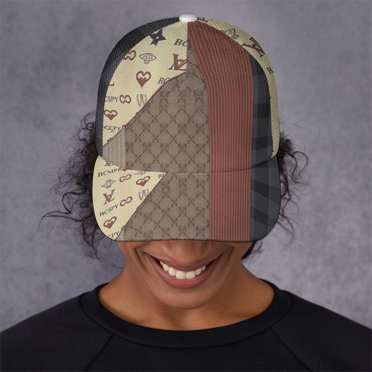 All-Over Print Peaked Cap With Box