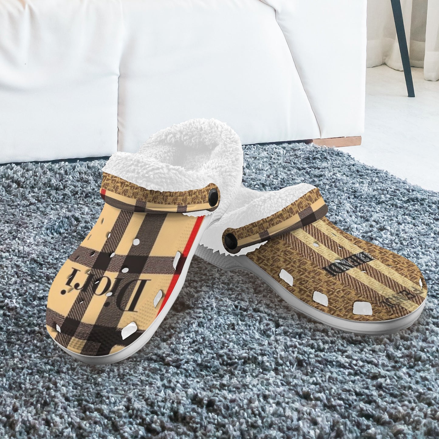 Fendi Dior By Carti Fleece Lined Adults Clogs