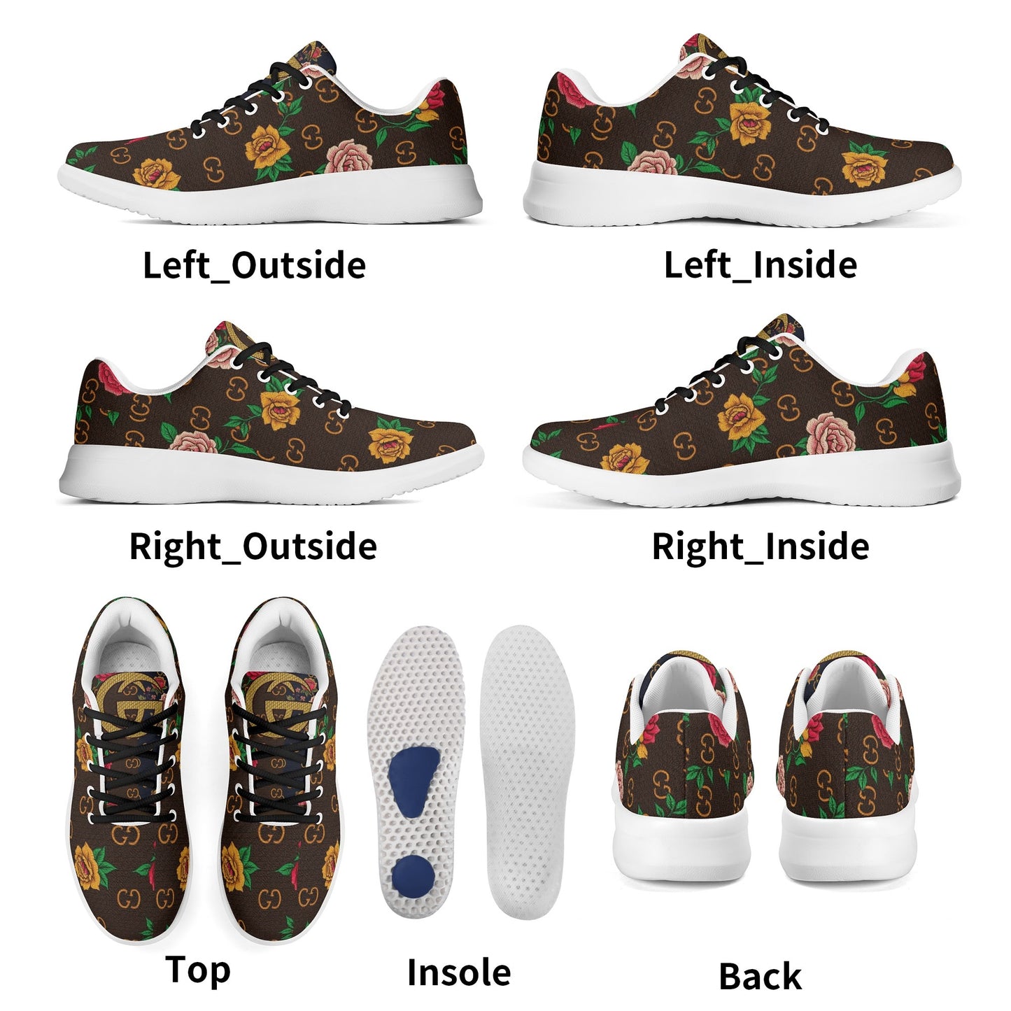 Adults EVA & Fabric for Flat Tennis Shoes WIth Personalized Logo /Name