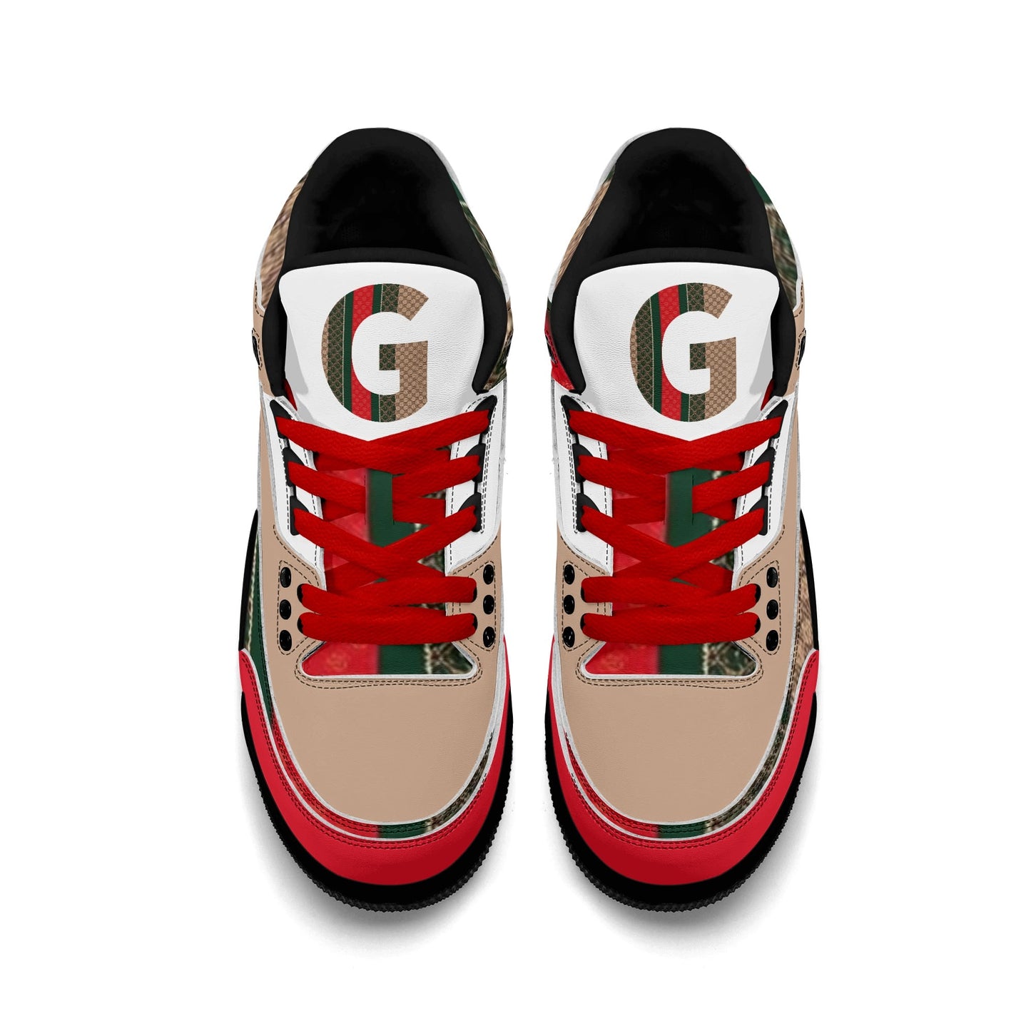 Gucci Giore High Top Retro Leather Basketball Sneakers