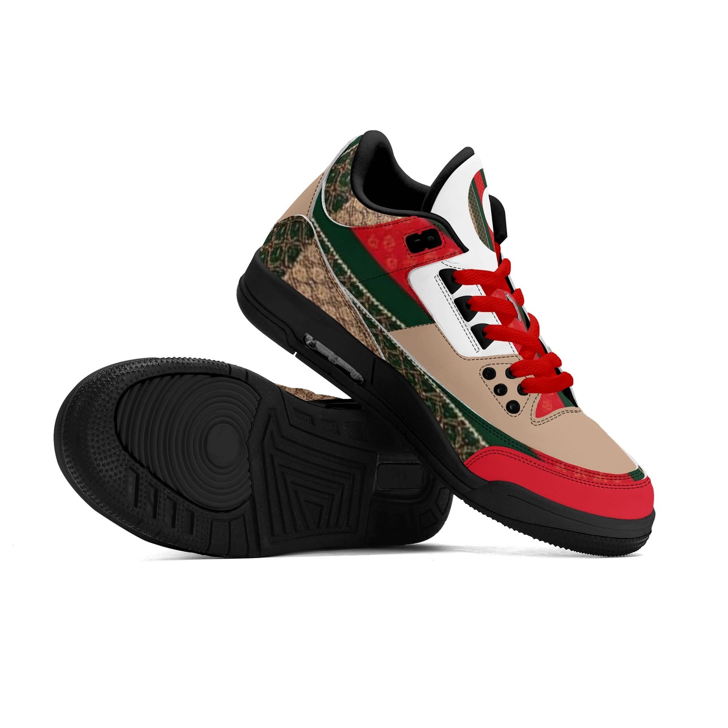 Gucci Giore High Top Retro Leather Basketball Sneakers