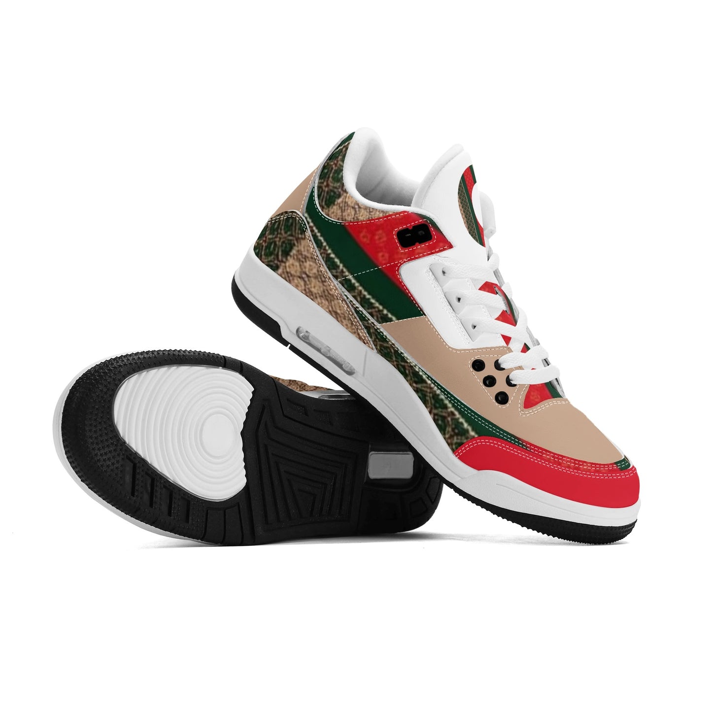 Gucci Giore High Top Retro Leather Basketball Sneakers