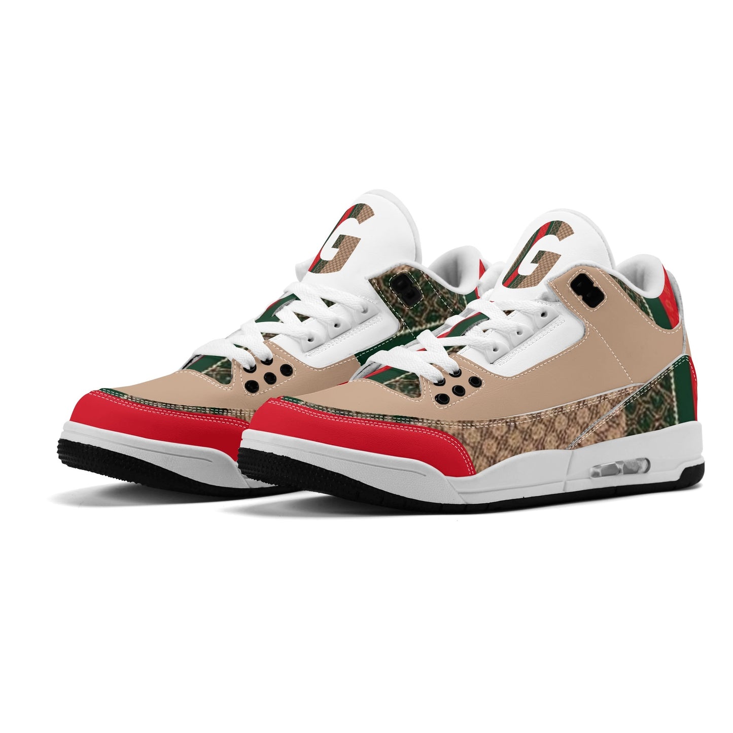 Gucci Giore High Top Retro Leather Basketball Sneakers