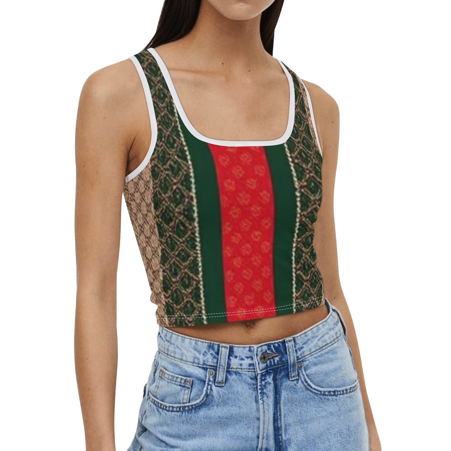 Womens Casual Summer Sleeveless Stretch Crop Tank Top Shirts