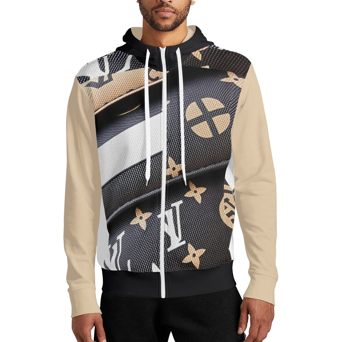 Adult Full Zip Turtleneck Hoodie Streetwear
