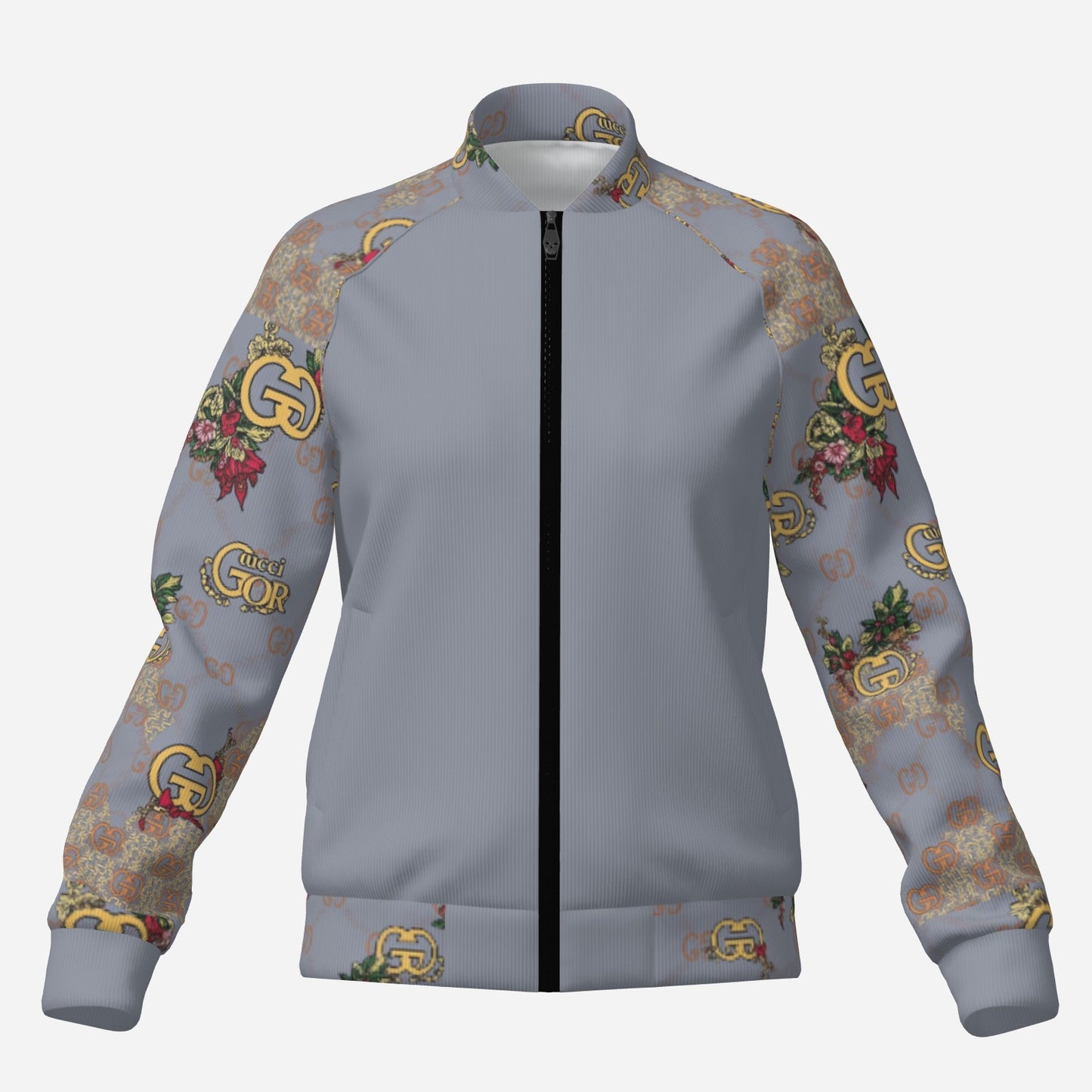 All-Over Print Women's Bomber Jacket-Air Layer 230 GSM