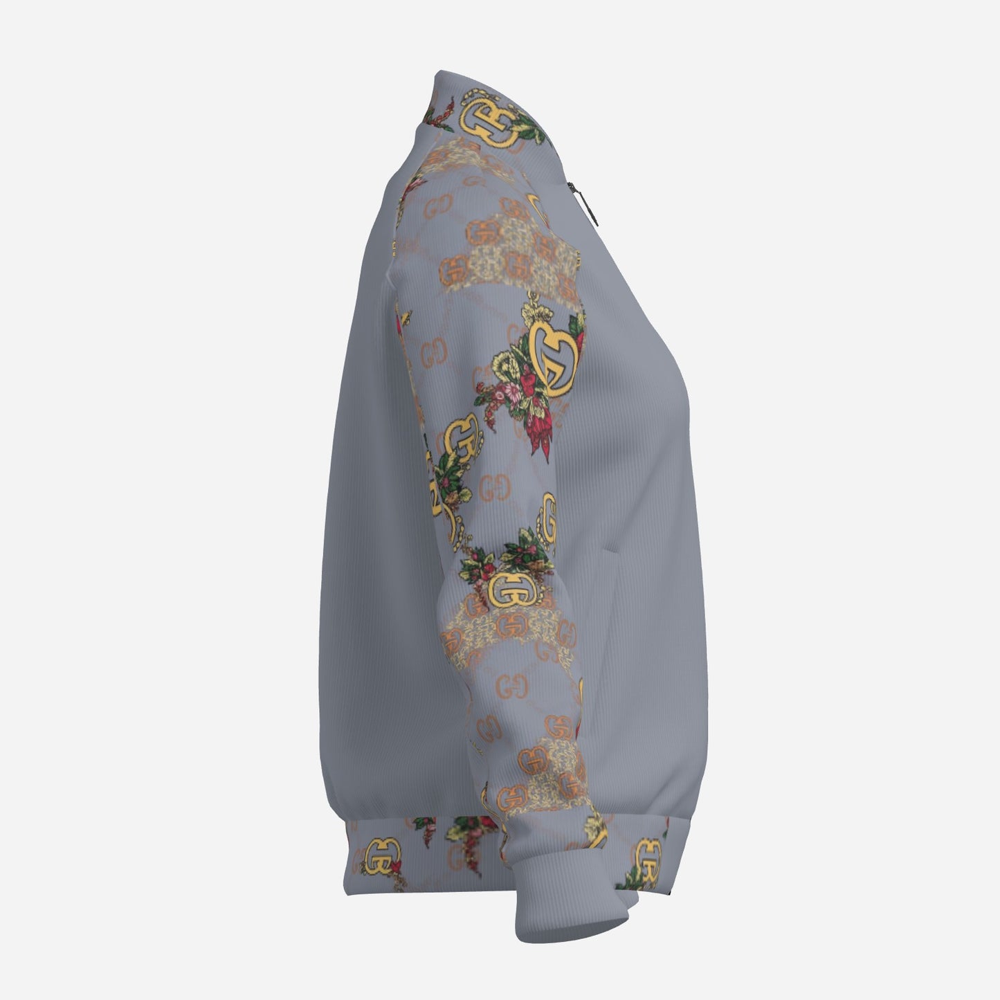 All-Over Print Women's Bomber Jacket-Air Layer 230 GSM