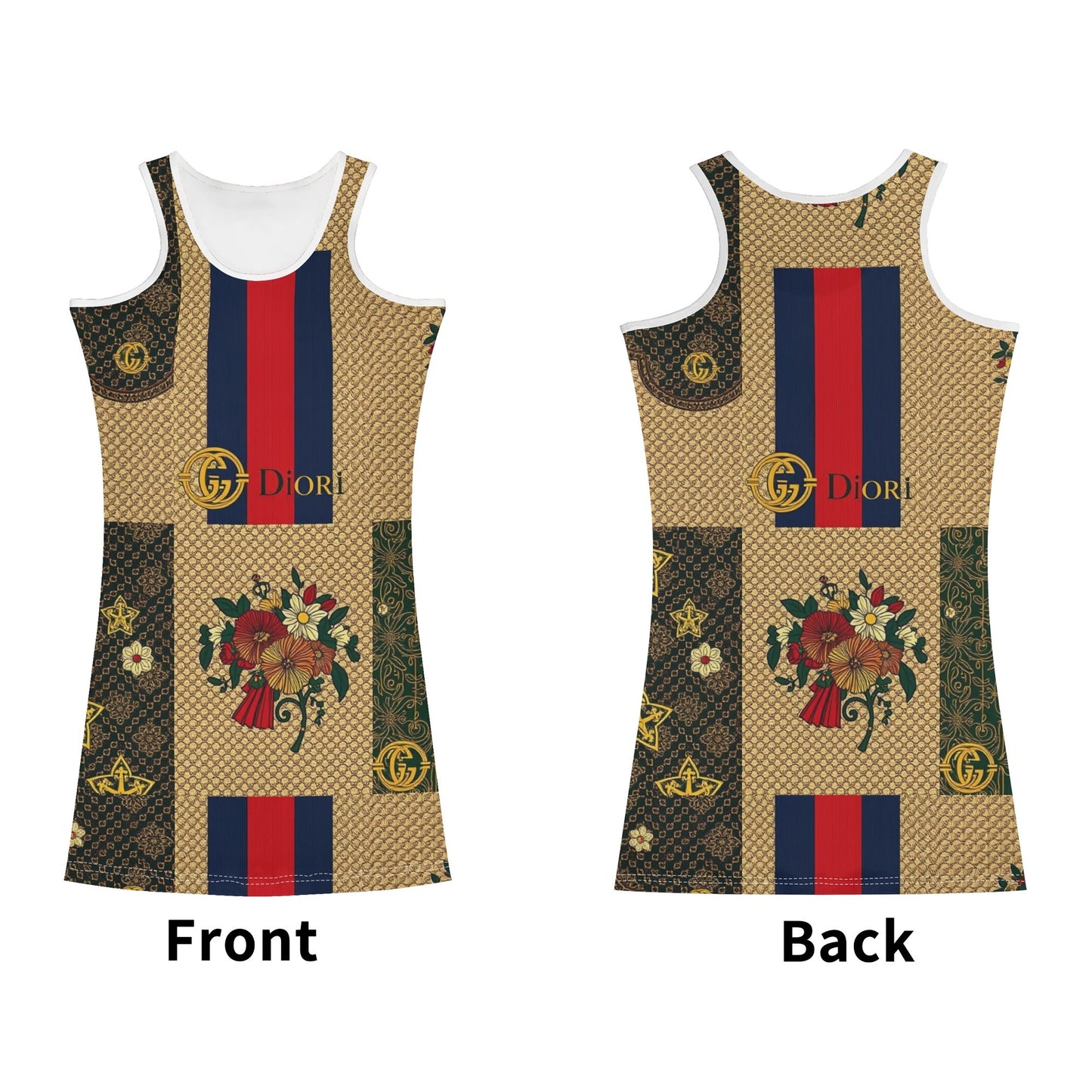 Gucci Giore Women Summer Beach Bodycon Mini Dresses Trendy Wraps for Events & Date Night Parties