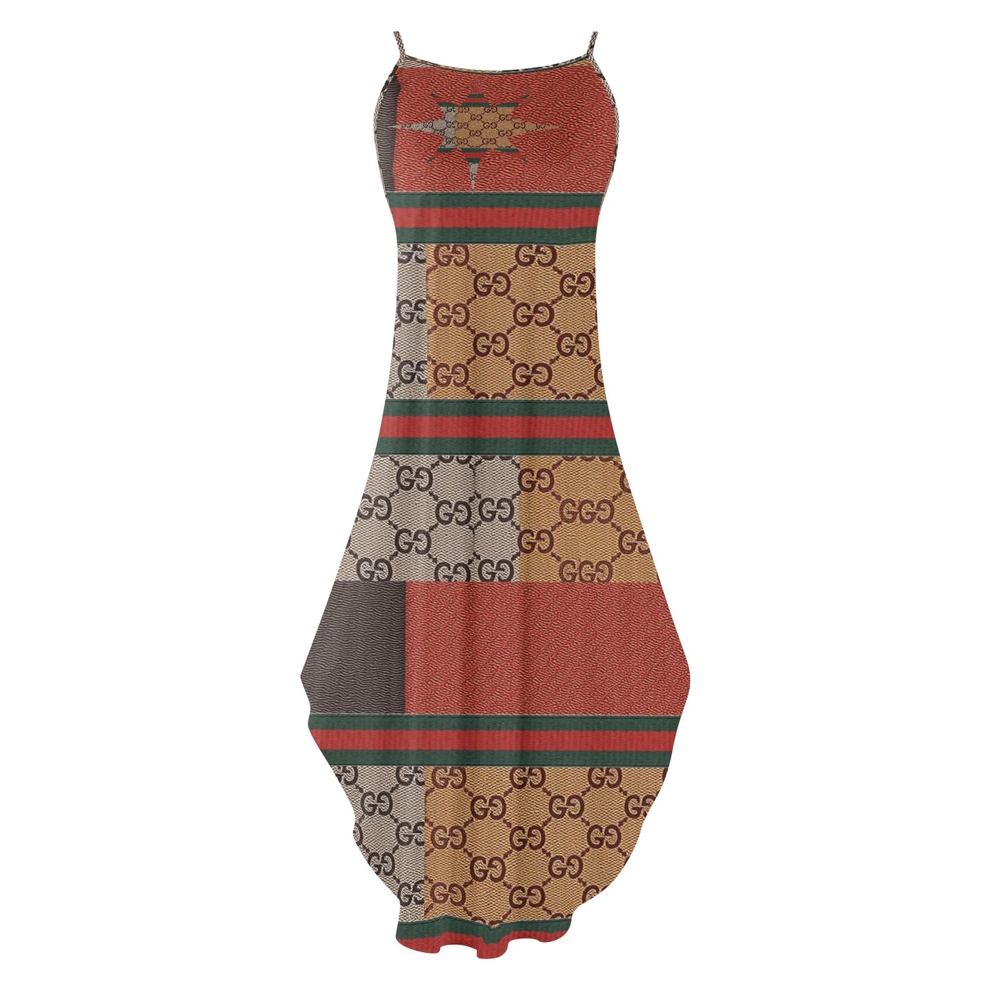 Long Draped Women Sleeveless Summer Evening Gown Suspender Dress