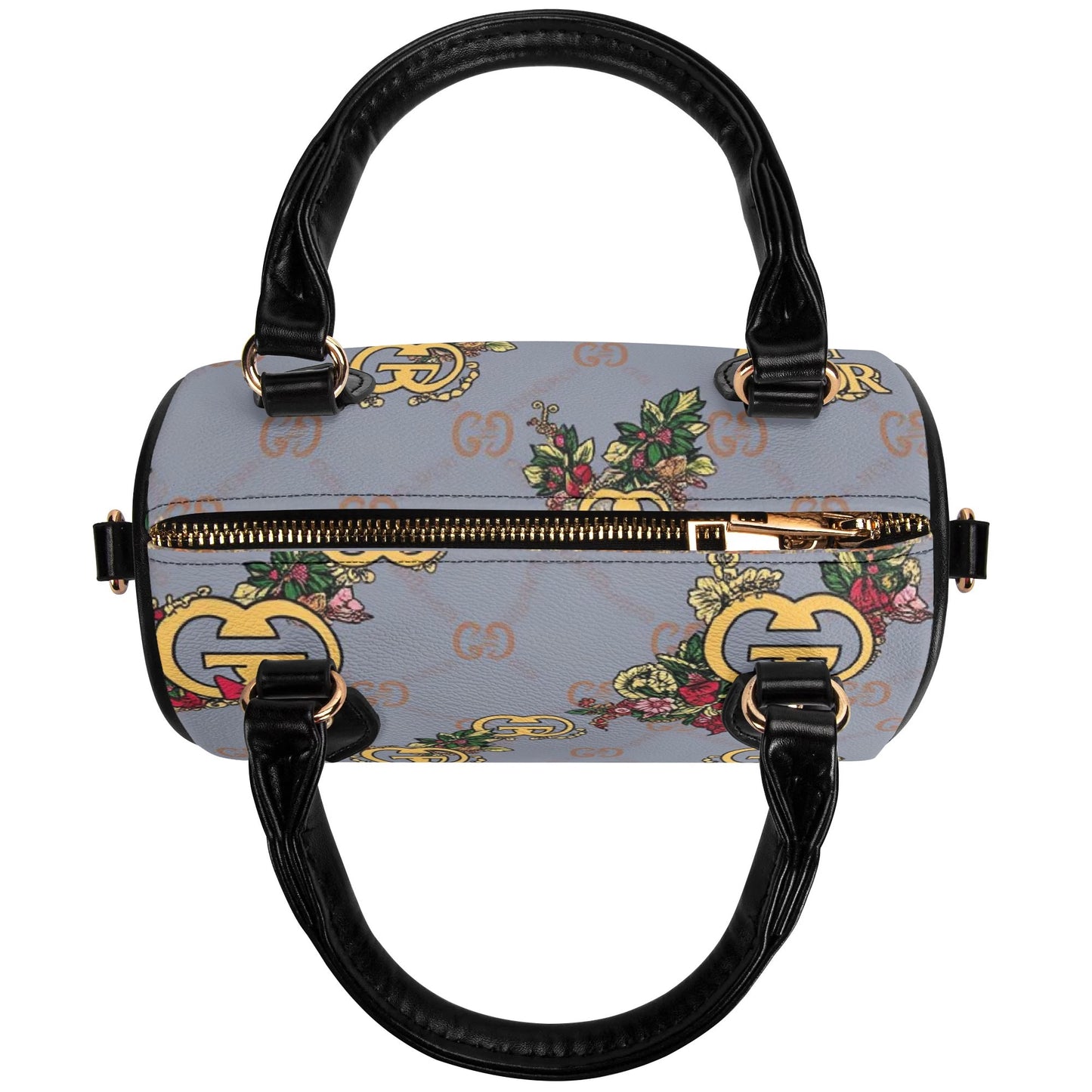 Giore Womens Mini Leather Boston Bag with Patterned Design - Waterproof Shoulder Bag for Daily Use