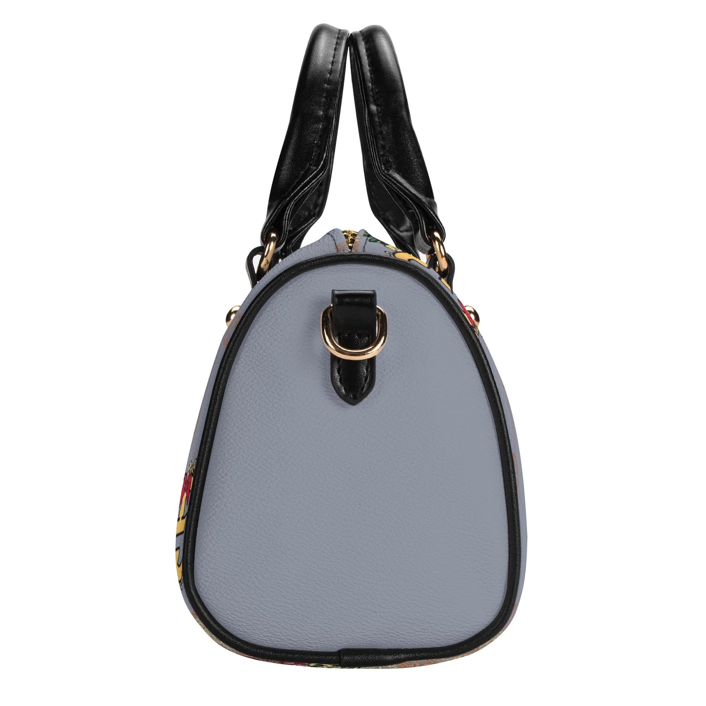 Giore Womens Mini Leather Boston Bag with Patterned Design - Waterproof Shoulder Bag for Daily Use