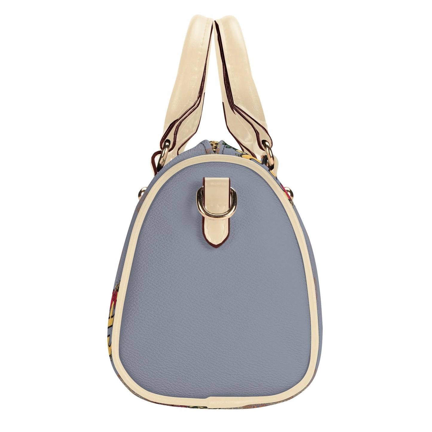 Giore Womens Mini Leather Boston Bag with Patterned Design - Waterproof Shoulder Bag for Daily Use