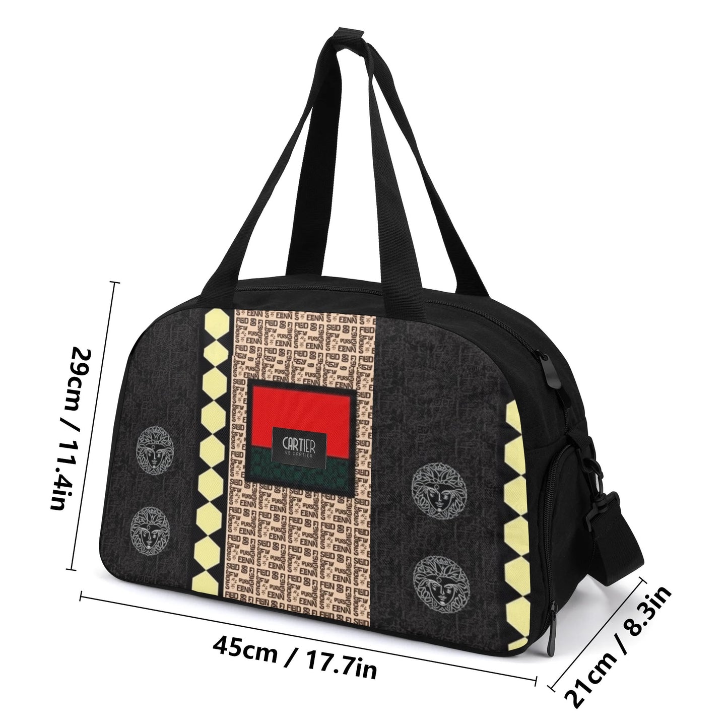 Versus by Carti Travel Luggage Bag – Durable Polyester & Canvas with Spacious Compartment & Shoe Pockets