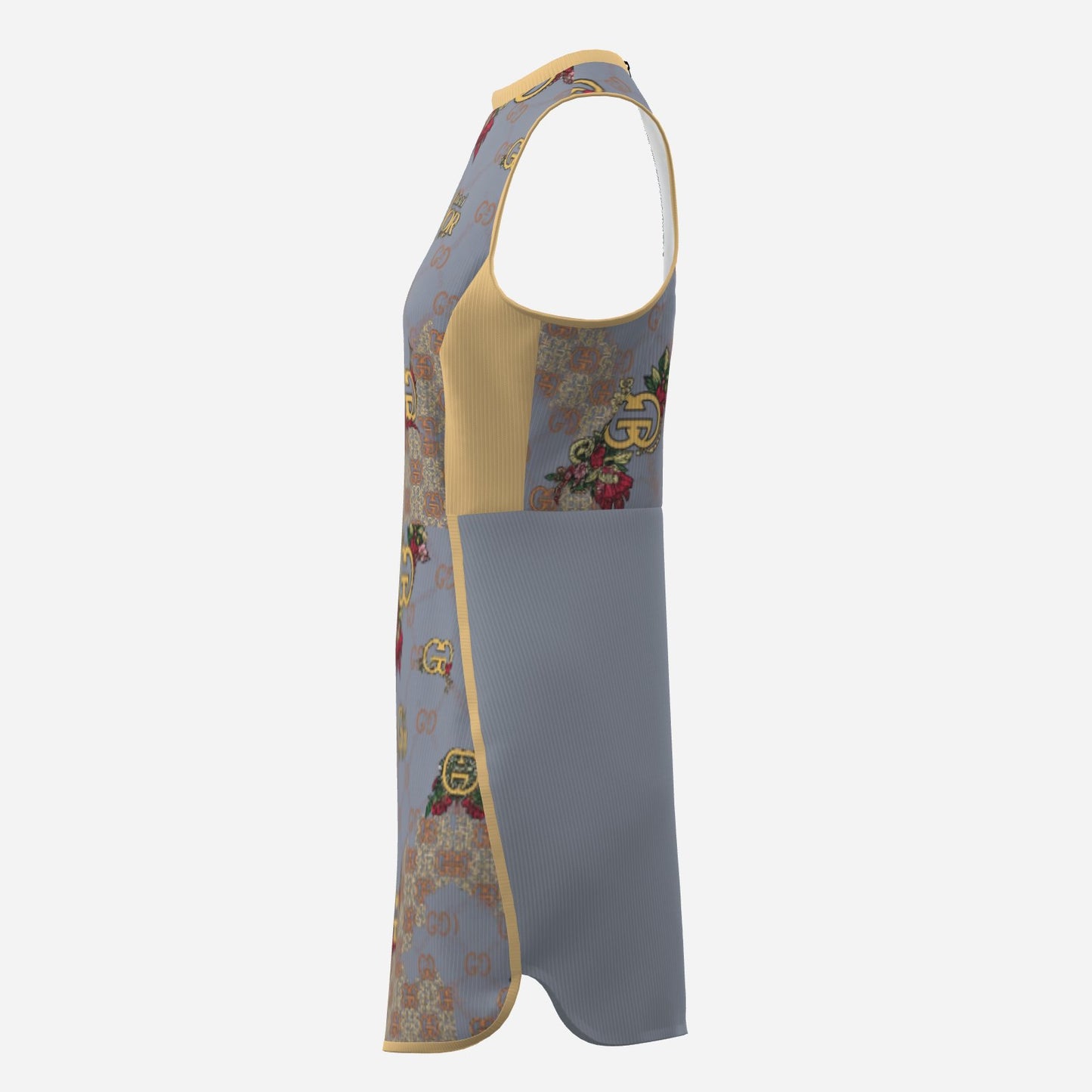 All-Over Print Women's Golf/Tennis/Pickleball One Piece Dress-Polyester Double Side 250 GSM