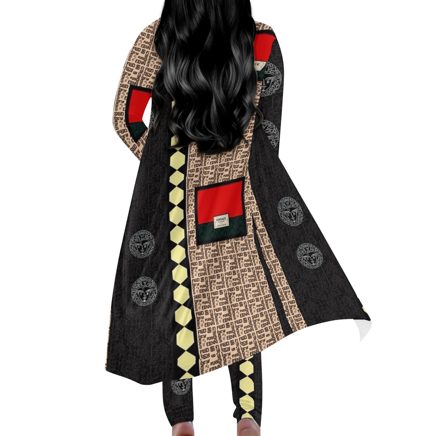 Vsace versesWomens Long Sleeve Cardigan and Leggings Sets
