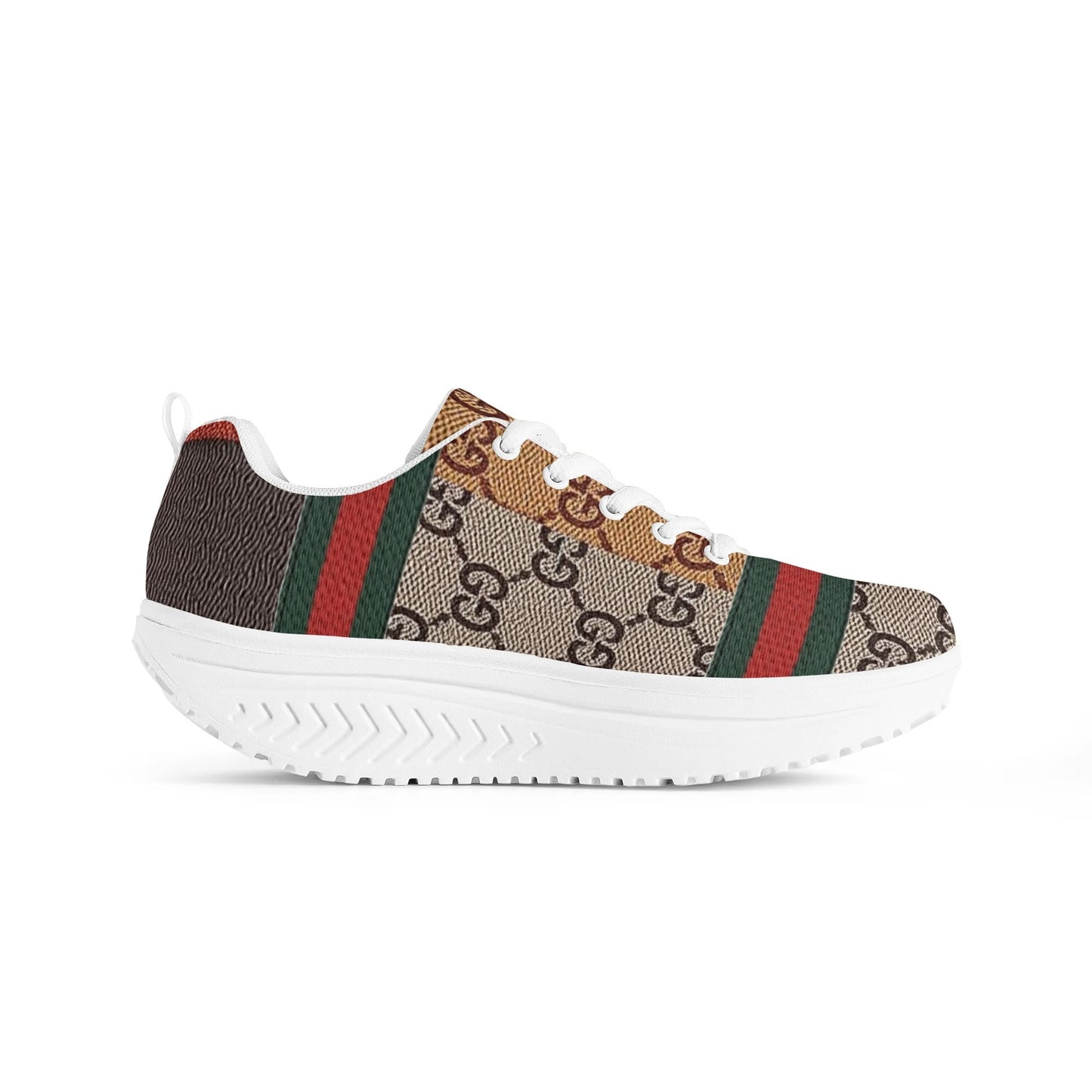 Gucci Giore Womens Mesh Heightening Rocking Shoes