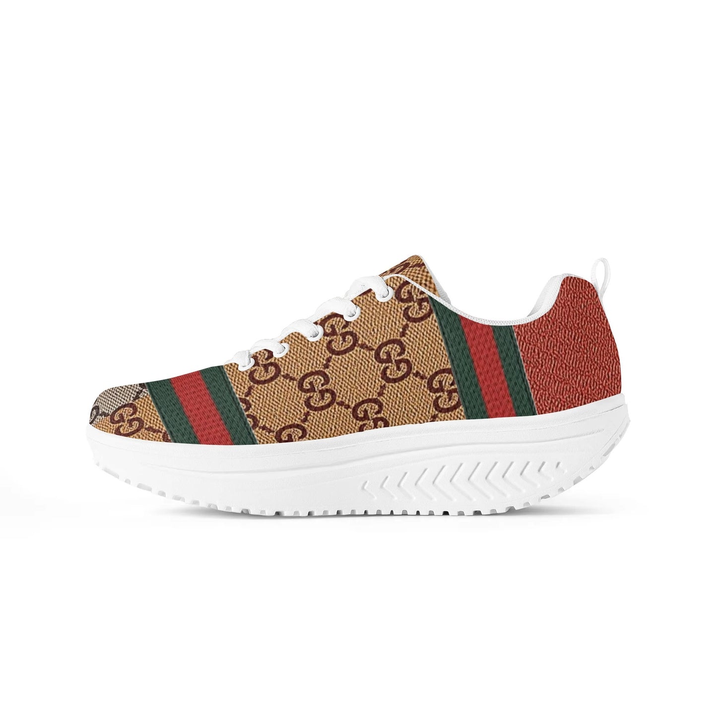 Gucci Giore Womens Mesh Heightening Rocking Shoes