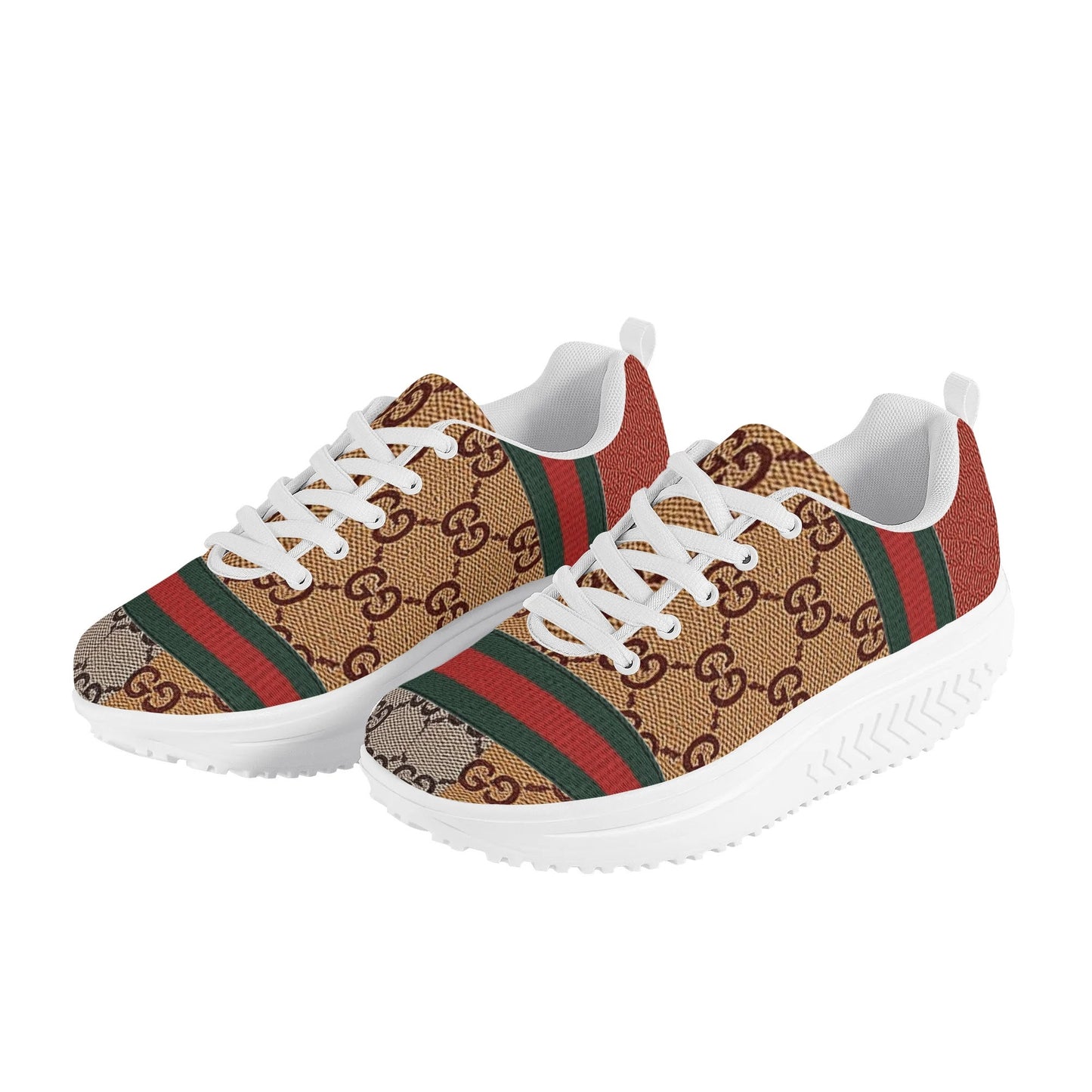 Gucci Giore Womens Mesh Heightening Rocking Shoes