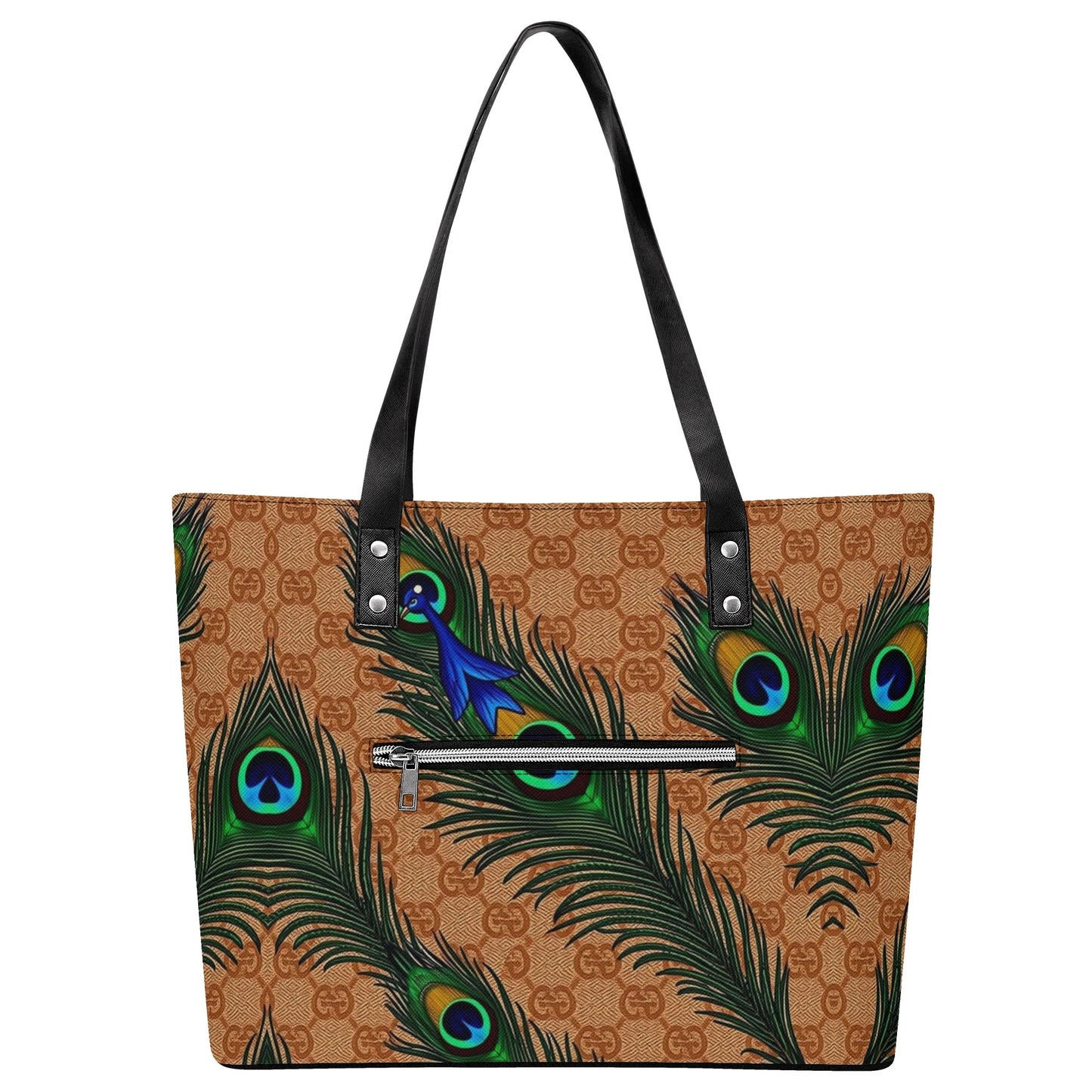 Gucci Got Ya by Carti Womens PU Leather Tote Bag with Back Zipper Pocket