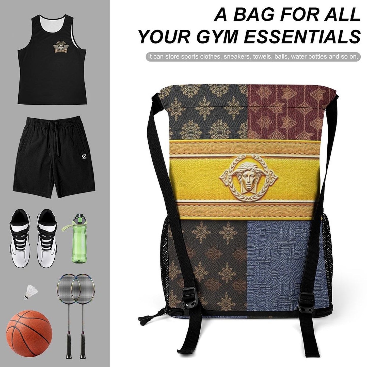 Waffle Cloth Drawstring Bag (One Site)