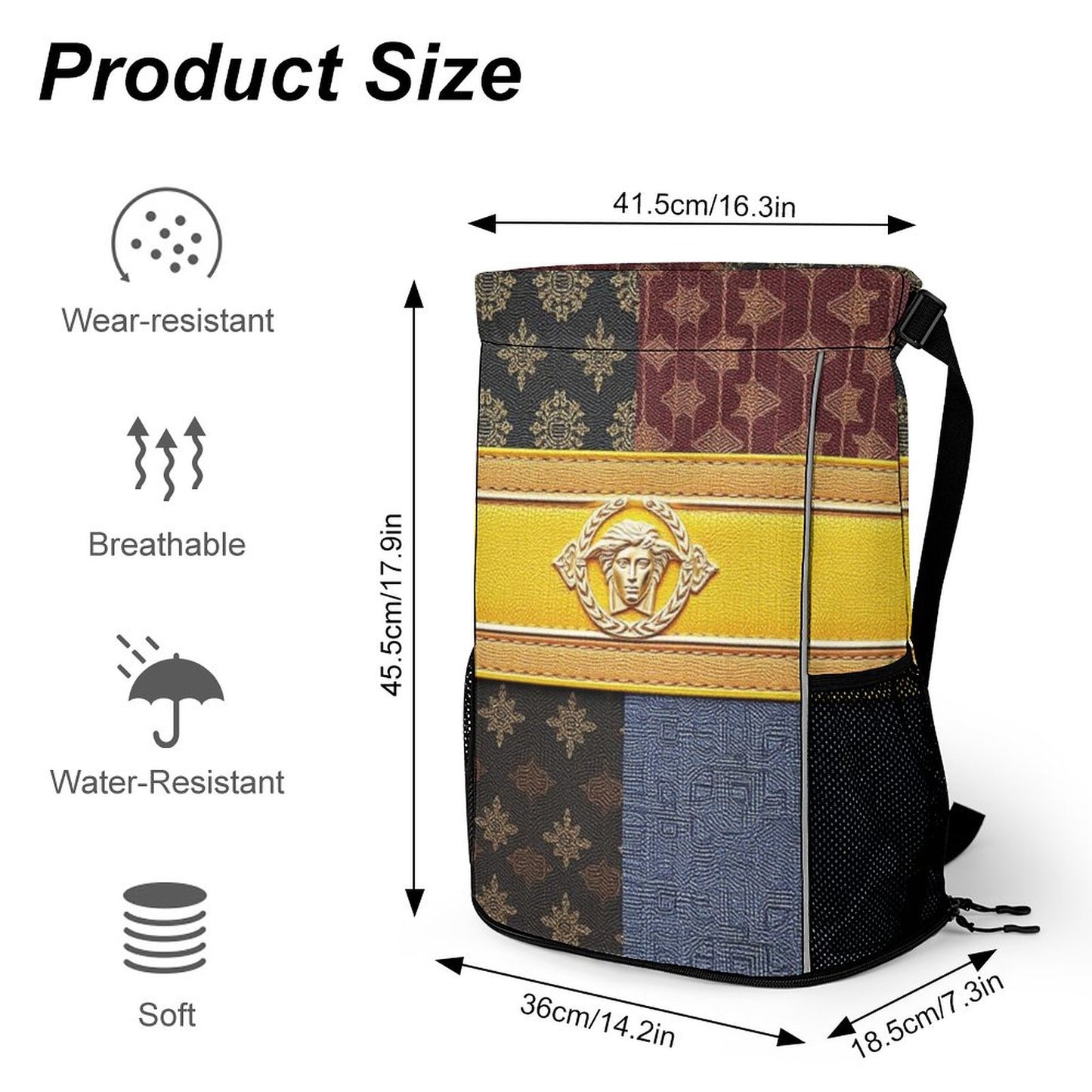 Waffle Cloth Drawstring Bag (One Site)