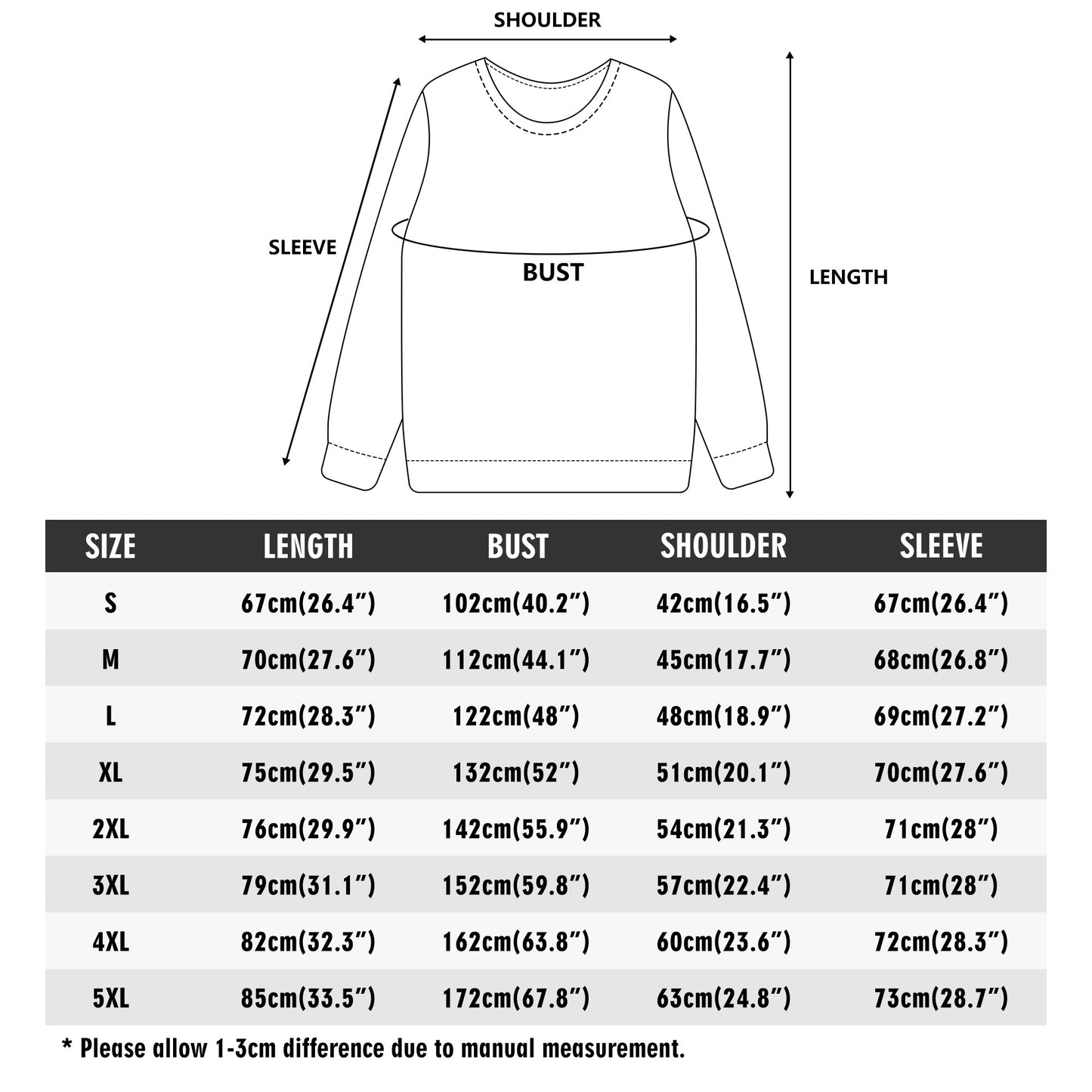 VL Sweatshirt - Available in Sizes S to 5XL