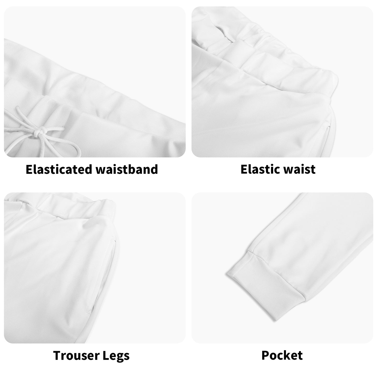 Soft Cotton-Polyester Unisex Joggers, 3D Modern Design For Various Activities