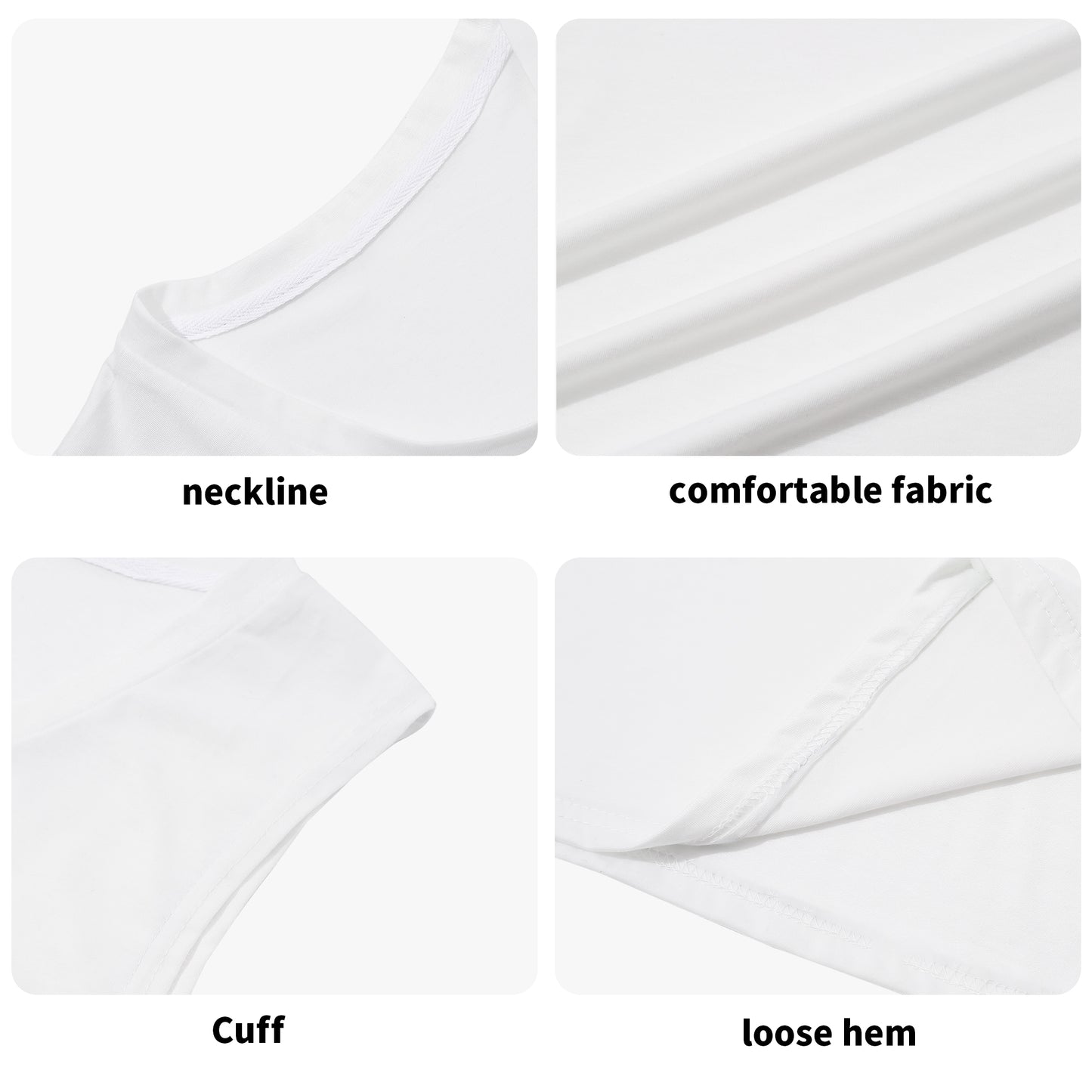 Breathable Lightweight Tank Top by Collie by Cartier - Available in S to 6XL, Perfect for Yoga, Beach & Daily Wear