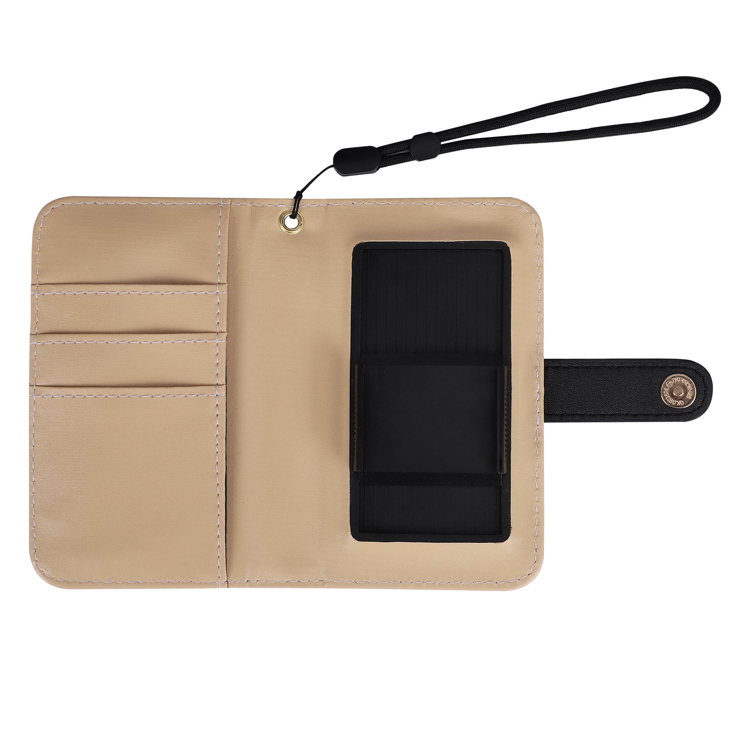 Universal Flip Wallet Phone Case - High-Quality PU Leather with Sunflower Print & Cash/Card Slots for Most Smartphones