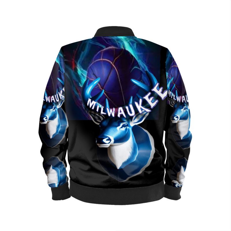 Mens Milwaukee Black Bomber Jacket