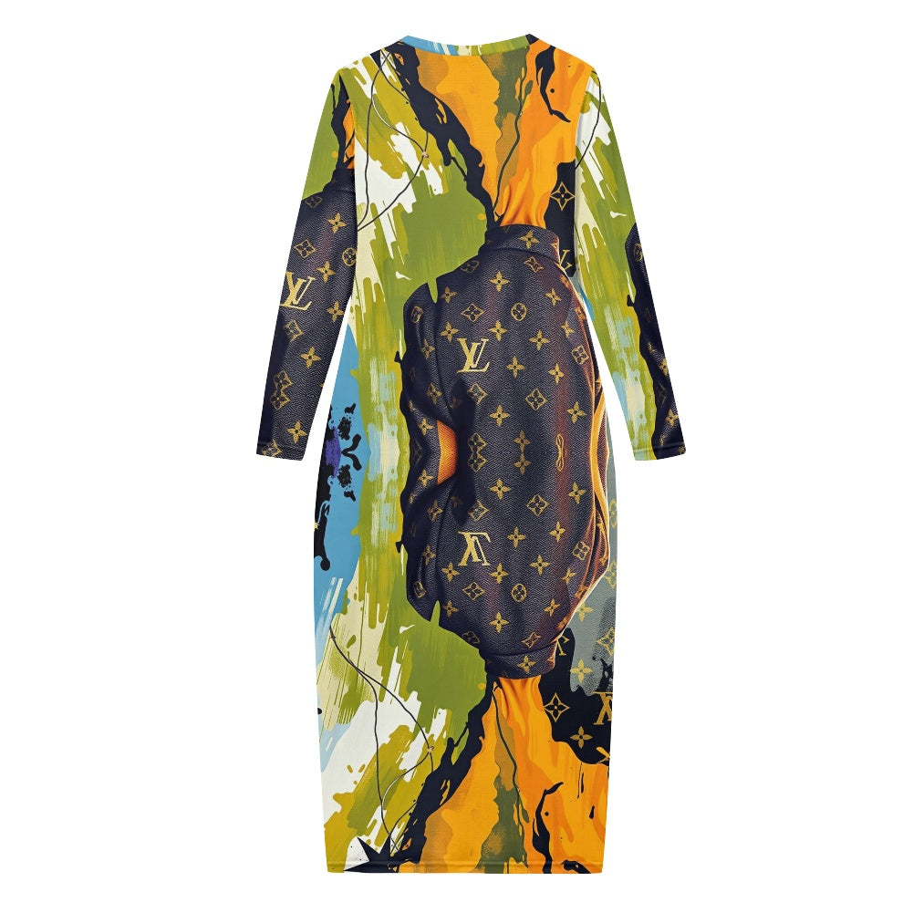 LV Gutton by Carti Women's Long Sleeve Dress