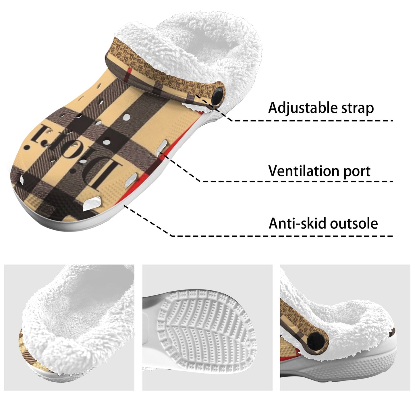 Fendi Dior By Carti Fleece Lined Adults Clogs