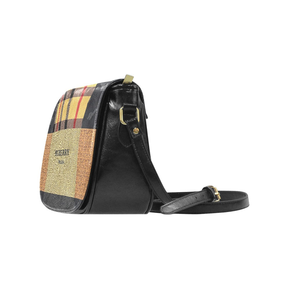 Prada berry Classic Saddle Bag