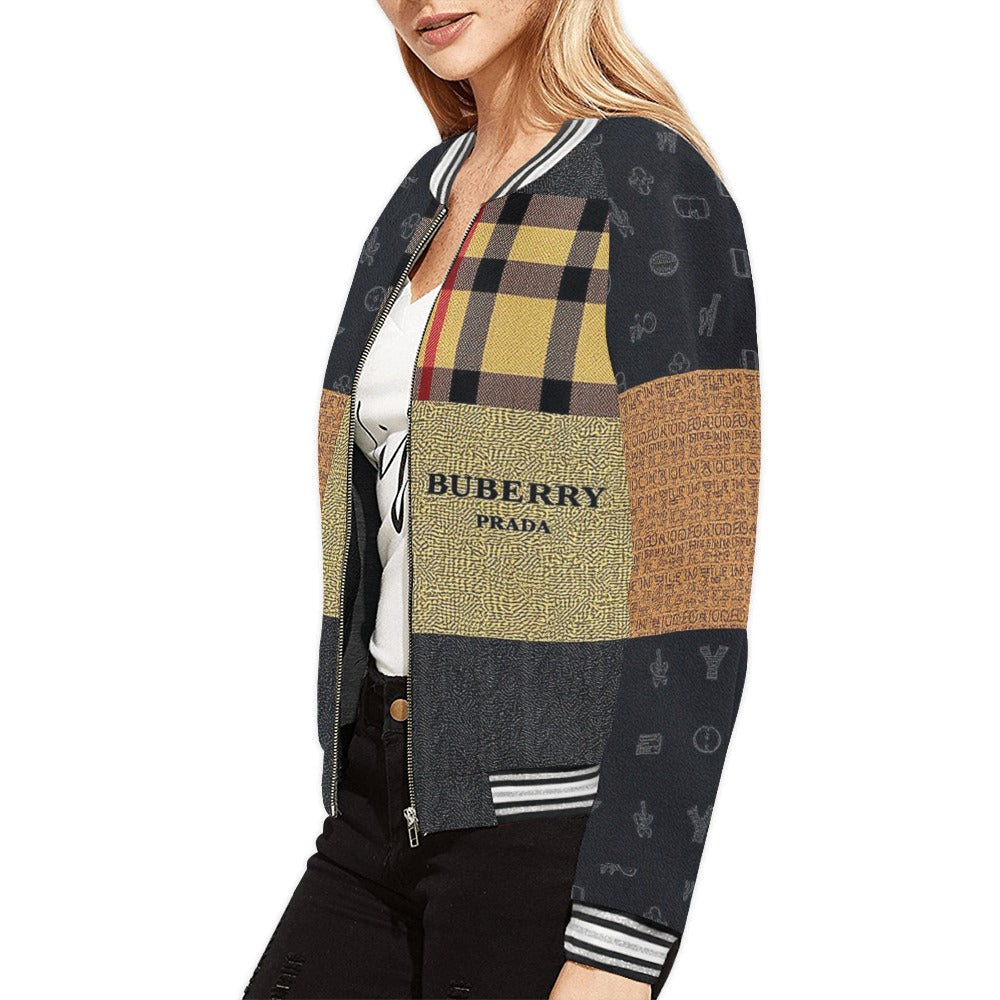 Cartier Bu'berry Women's Horizontal Stripes Jacket