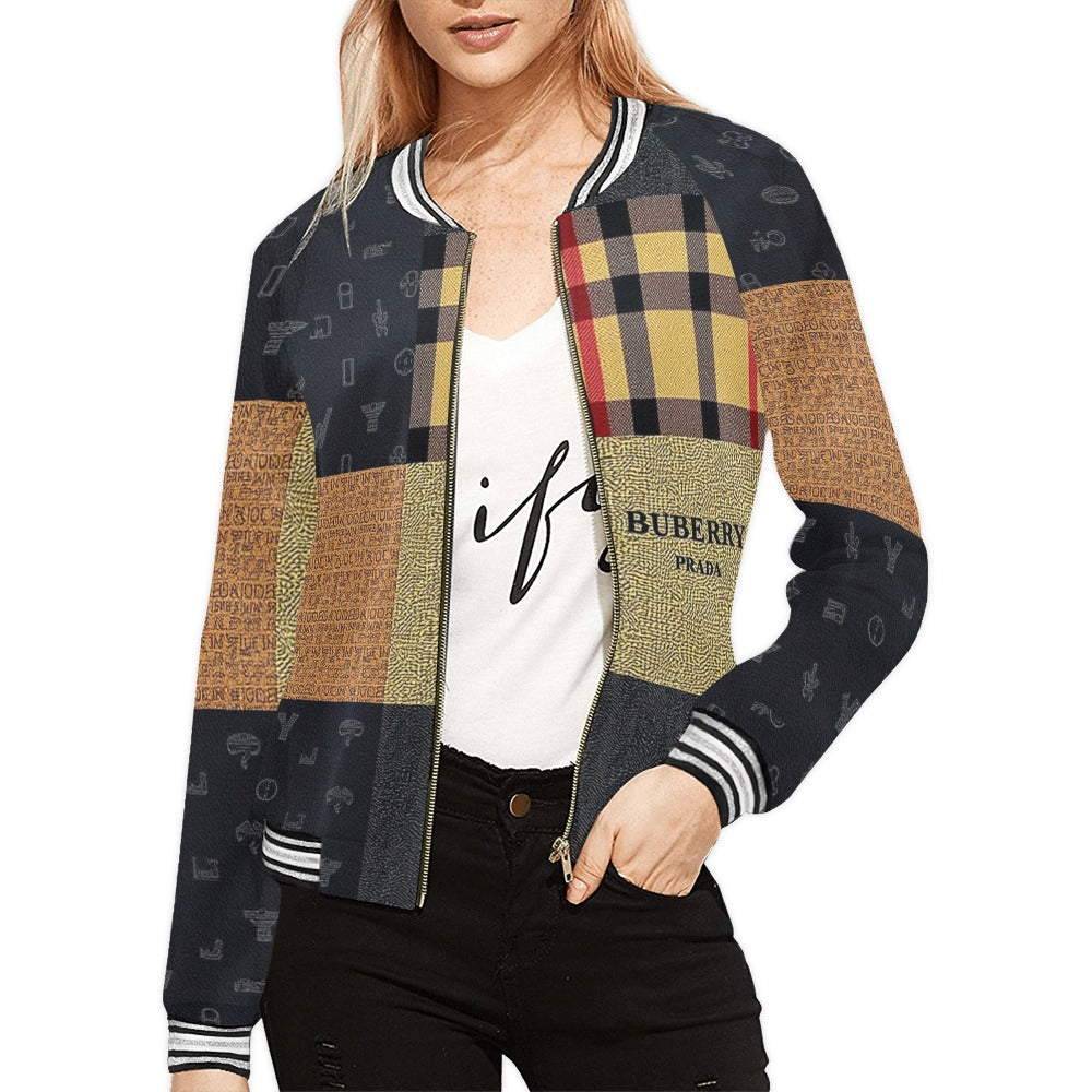 Cartier Bu'berry Women's Horizontal Stripes Jacket