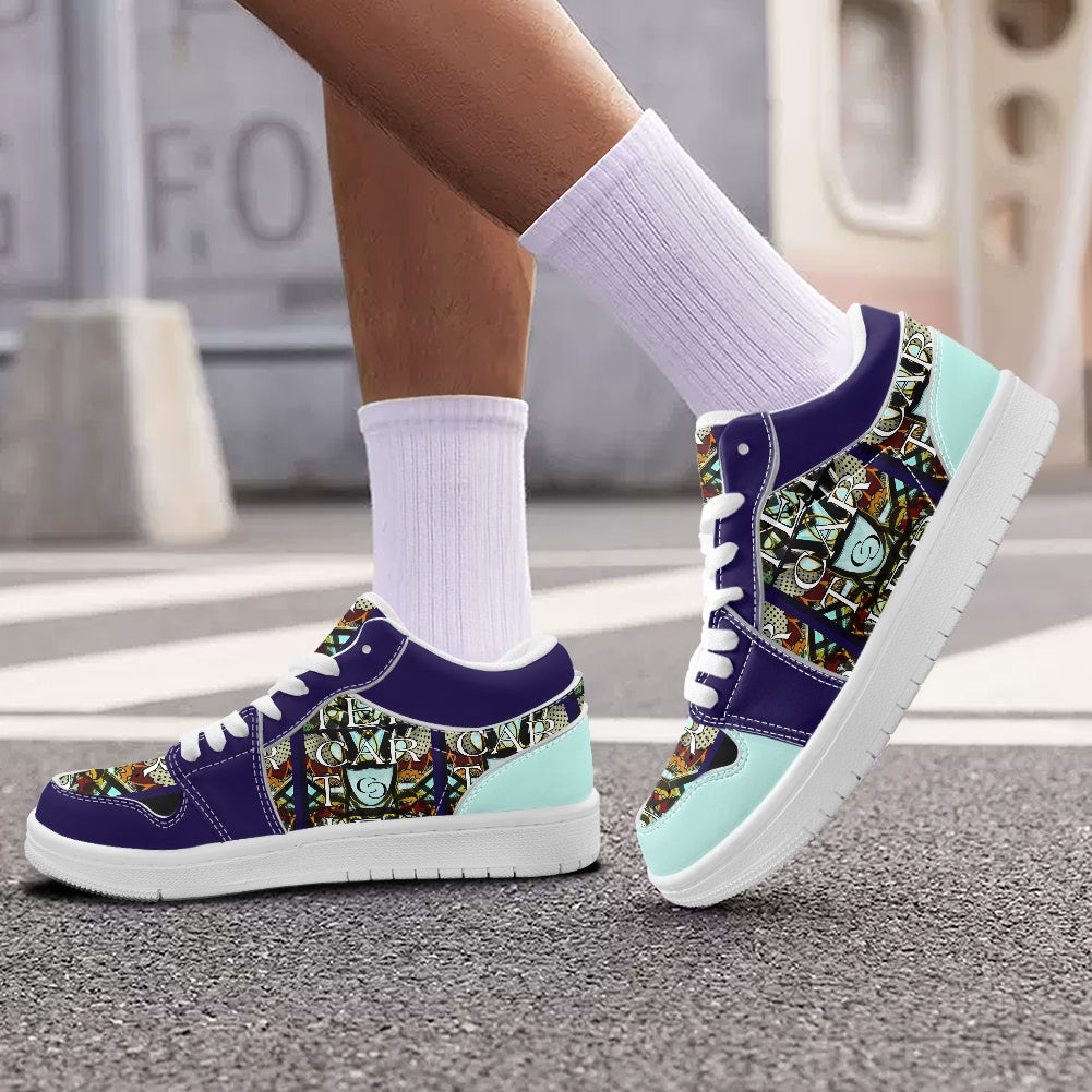 Fashion Low Top Leather Sneakers