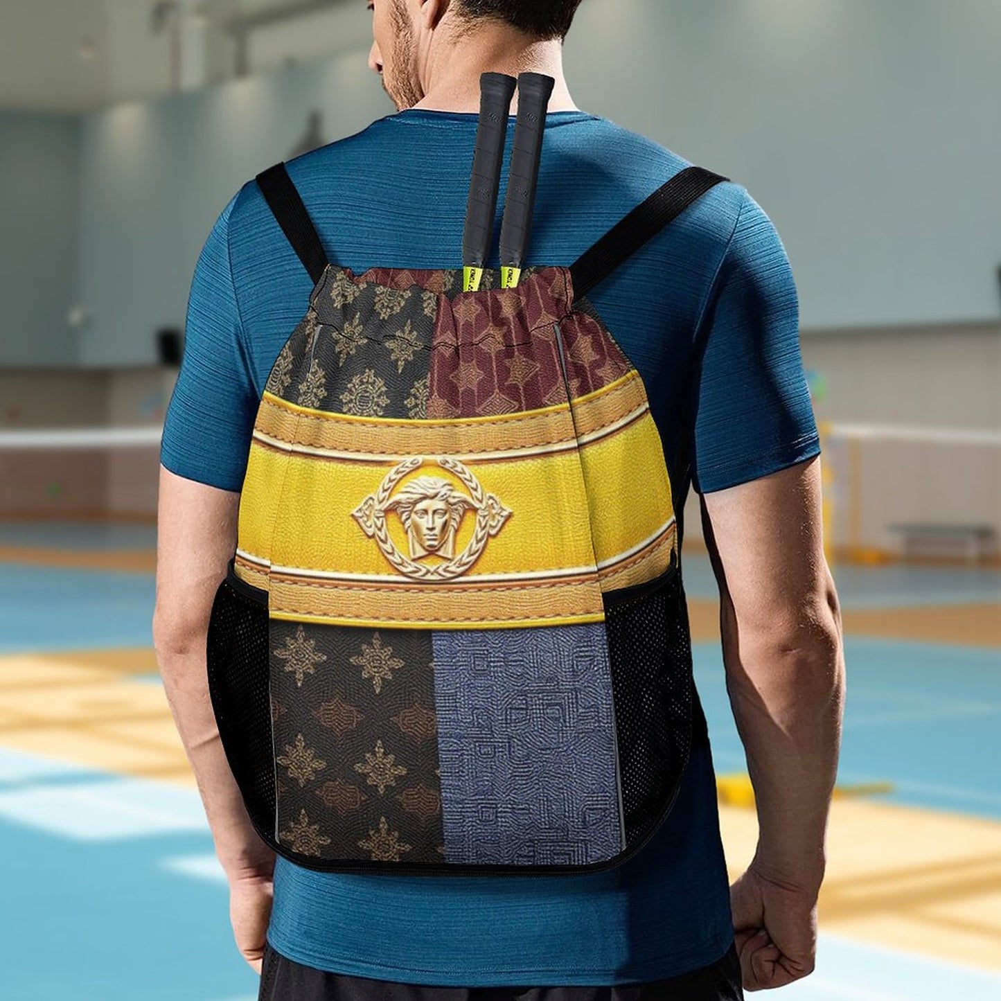 Waffle Cloth Drawstring Bag (One Site)