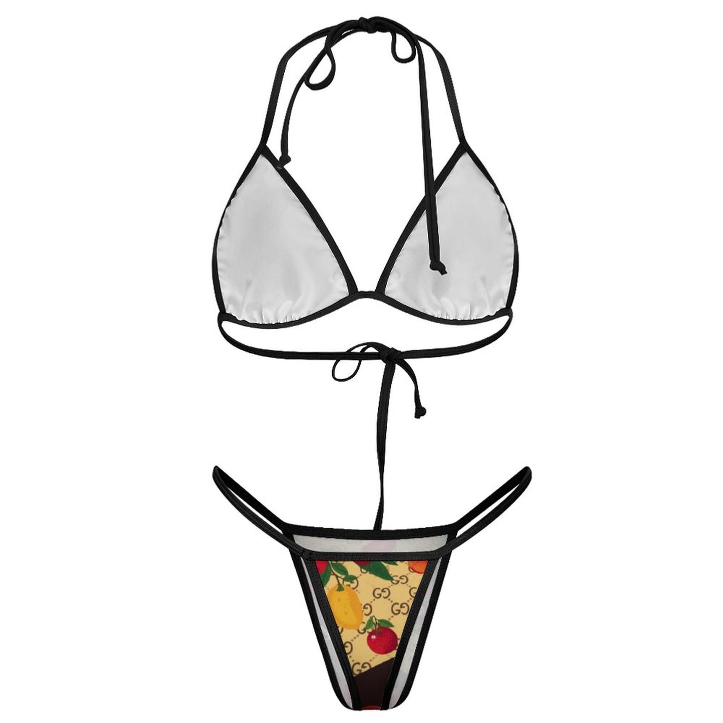 2-Piece Halter Bikini Swimwear J195D57 (All-Over Printing)