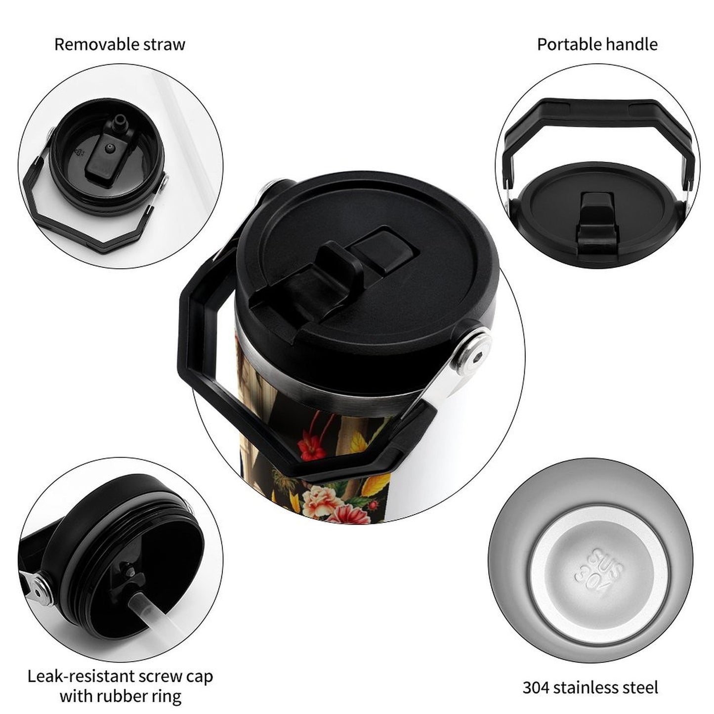 Cartier Peas30oz Car Cup with Handle