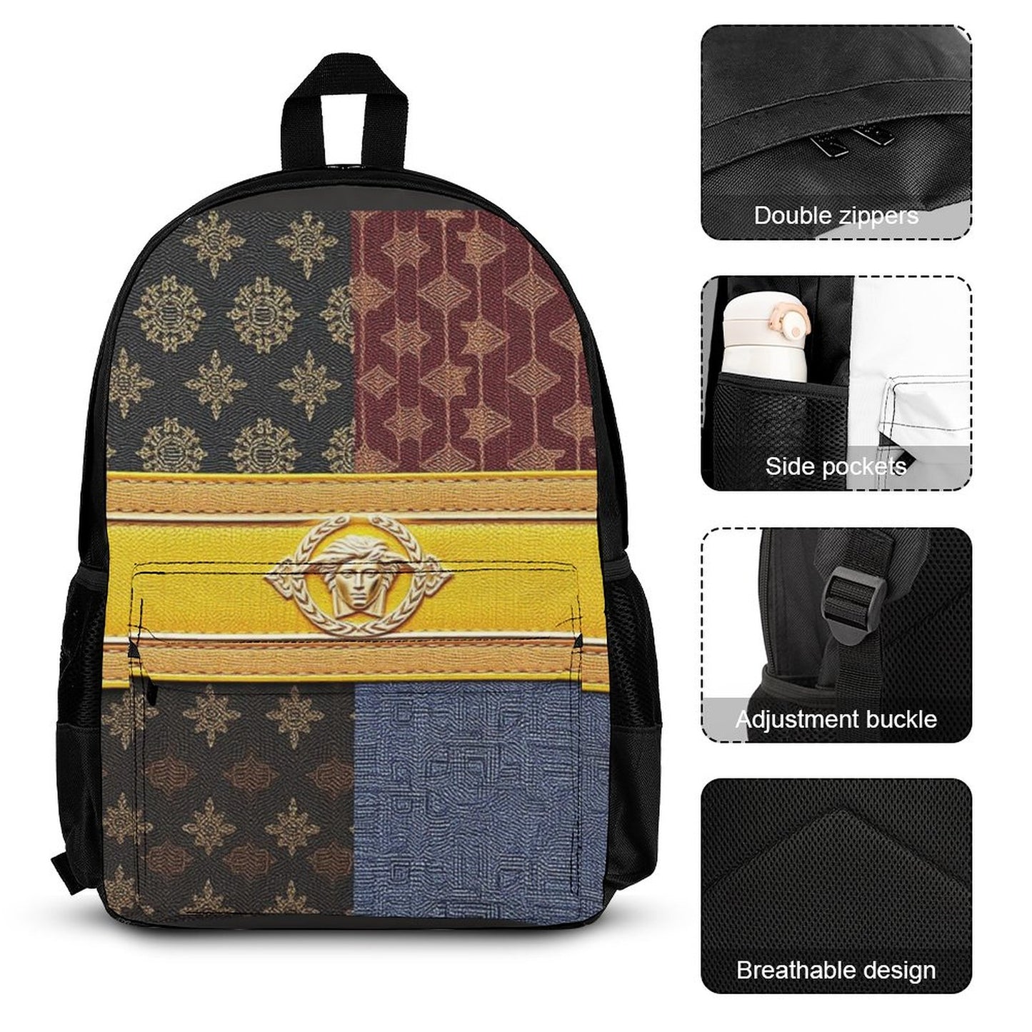 Set of 3 Bags (Shoulder Bag Lunch Bag & Pencil Pouch)