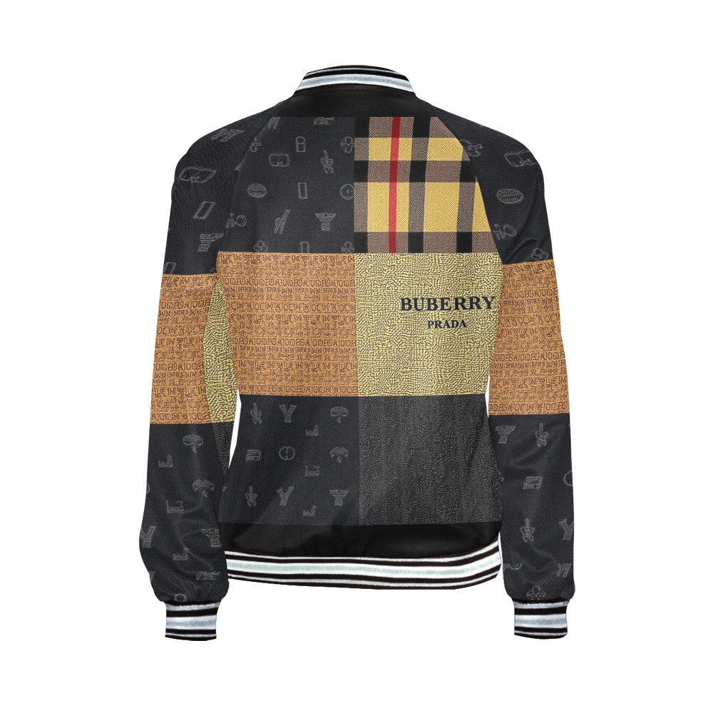 Cartier Bu'berry Women's Horizontal Stripes Jacket