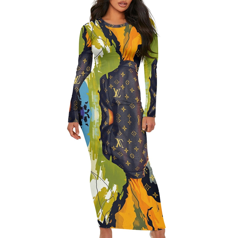 LV Gutton by Carti Women's Long Sleeve Dress