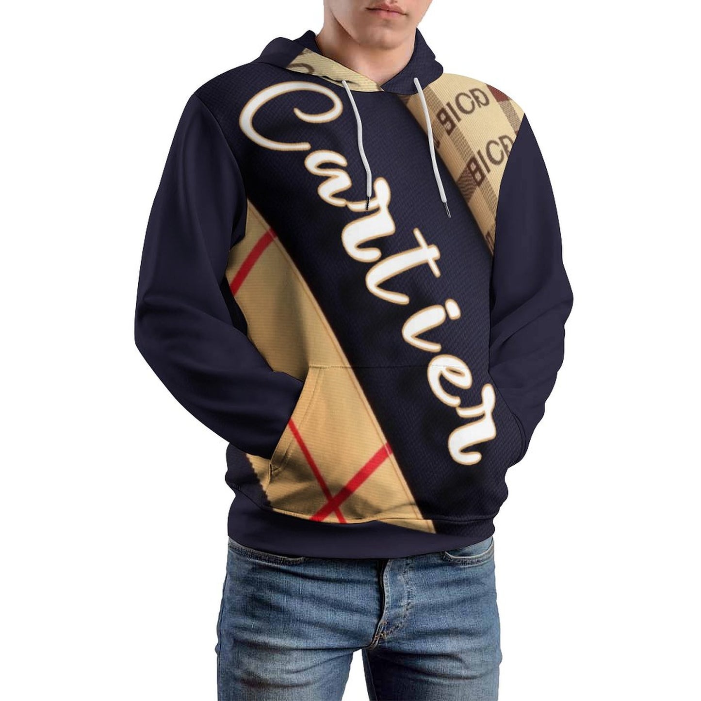 230gsm Men's Cool Hoodie with Double-layer Cap (All-Over Printing)