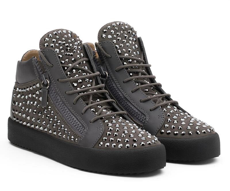 Mens Shoes Rhinestone Rivets Leather Carti"s